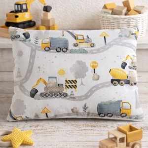,,ZOLICA Gyermekpárna PRÉMIUM - Munkagépek az úton, Játék & Sport, Ovis felszerelés, Ovis párna, kispárna, Varrás, MESKA