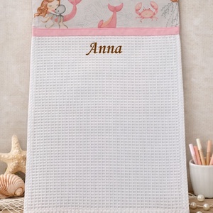 ,,ZOLICA Ovis kéztörlő PRÉMIUM - Kis sellők világa, Játék & Sport, Ovis felszerelés, Egyéb ovis kiegészítő, Varrás, MESKA