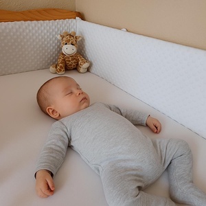 ,,ZOLICA Rácsvédő MAGAS szivacsos - fehér, Baba - mama, Baba ágynemű, Rácsvédő & Baldachin, Varrás, MESKA