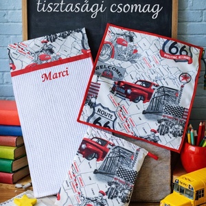 Iskolai tisztasági csomag - Amerikai kaland, Játék & Sport, Ovis felszerelés, Tisztasági csomag, Varrás, MESKA