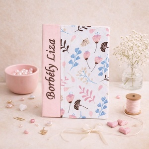 Egészségügyi könyvborító - virágok, Baba - mama, Babaemlékek, Egészségügyi kiskönyv borító, Varrás, MESKA