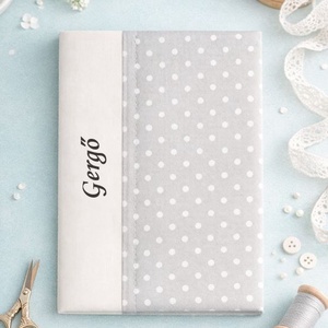 ,,ZOLICA Egészségügyi könyvborító - Szürke pöttyös - baba - mama - babaemlékek - egészségügyi kiskönyv borító - Meska.hu