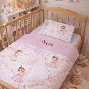 Babaágynemű szett 2 részes - Tündérkert, Baba - mama, Baba ágynemű, Szett kiságyba, Varrás, MESKA