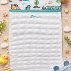 ,,ZOLICA Ovis kéztörlő PRÉMIUM - Mozdony mese, Játék & Sport, Ovis felszerelés, Egyéb ovis kiegészítő, Varrás, MESKA