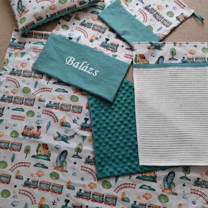 Ovis szett 5 részes - Mozdony mese - játék & sport - ovis felszerelés - ovis szett - Meska.hu