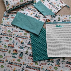 Ovis szett 5 részes - Mozdony mese - játék & sport - ovis felszerelés - ovis szett - Meska.hu