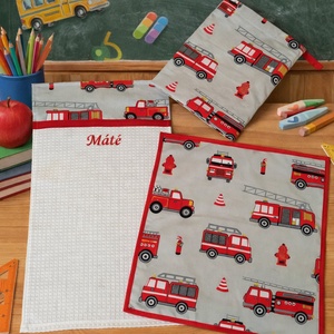 ,,ZOLICA Iskolai tisztasági csomag - Tűzoltó autók, Játék & Sport, Ovis felszerelés, Tisztasági csomag, Varrás, MESKA