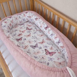 Babafészek csepp alakú - Pillangóliget - baba - mama - baba ágynemű - babafészek - Meska.hu