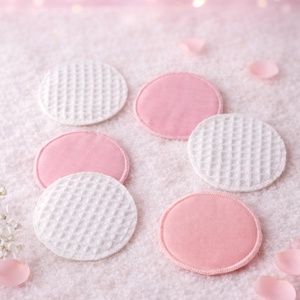 Öko kozmetikai korong - rózsaszín, fehér - Meska.hu