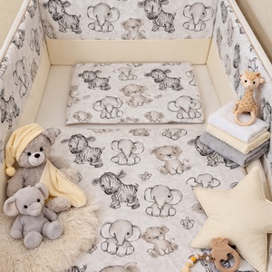Babaágynemű szett 3 részes - Vanília Szavanna - Meska.hu
