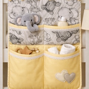 Zsebes tároló - Vanília Szavanna, Baba - mama, Baba ágynemű, Szett kiságyba, Varrás, MESKA