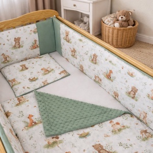 Babaágynemű szett 3 részes - Mackó és barátai, Baba - mama, Baba ágynemű, Szett kiságyba, Varrás, MESKA