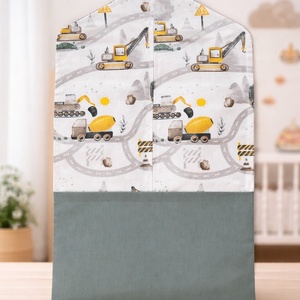 Ovis vállfás zsák - Munkagépek az úton - játék & sport - ovis felszerelés - ovis szett - Meska.hu