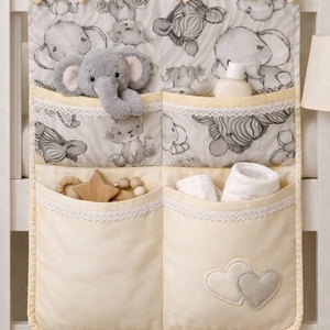 Zsebes tároló - Vanília Szavanna, Baba - mama, Baba ágynemű, Szett kiságyba, Varrás, MESKA