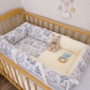 Babafészek téglalap alakú - Vanília Szavanna, Baba - mama, Baba ágynemű, Babafészek, Varrás, MESKA