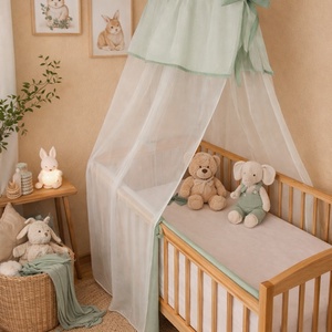 Baldachin zsálya díszítéssel, Baba - mama, Baba ágynemű, Rácsvédő & Baldachin, Varrás, MESKA