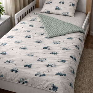 Gyermekágynemű szett 2 részes - Zsálya építők, Játék & Sport, Ovis felszerelés, Ovis ágynemű, Varrás, MESKA