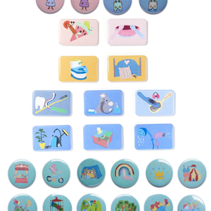 Eduházikó mágneses jutalomtábla alapcsomag  - otthon & életmód - konyhafelszerelés, tálalás - konyhai dekoráció - hűtőmágnes - Meska.hu