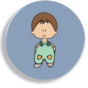 Sötét hajú kisfiú mágnes, Otthon & Életmód, Konyhafelszerelés, tálalás, Konyhai dekoráció, Hűtőmágnes, Fotó, grafika, rajz, illusztráció, MESKA