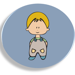 Világos hajú kisfiú mágnes, Otthon & Életmód, Konyhafelszerelés, tálalás, Konyhai dekoráció, Hűtőmágnes, Fotó, grafika, rajz, illusztráció, MESKA