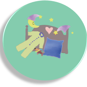 Alvás, pihenés, pizsamás mágnes, Otthon & Életmód, Konyhafelszerelés, tálalás, Konyhai dekoráció, Hűtőmágnes, Fotó, grafika, rajz, illusztráció, MESKA