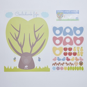 Csináld magad! - Elővágott matricás családfa - karácsony - mikulás - mikulás ajándékok - Meska.hu