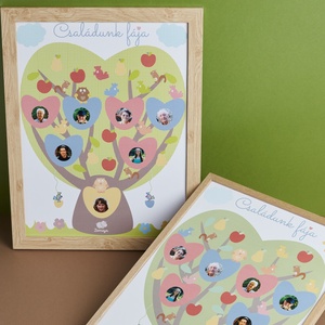 Csináld magad! - Elővágott matricás családfa - karácsony - mikulás - mikulás ajándékok - Meska.hu