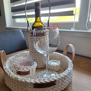 Horgolt tálca, Otthon & Életmód, Dekoráció, Asztal és polc dekoráció, Asztaldísz, Horgolás, MESKA