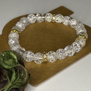 GYÓGYÍTÓ - Hegyi kristály karkötő, Ékszer, Karkötő, Ásványkarkötő, Ékszerkészítés, MESKA