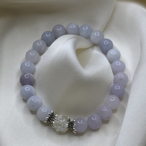 BÁTORSÁG - Akvamarin  Hegyi kristály karkötő - ékszer - karkötő - ásványkarkötő - Meska.hu