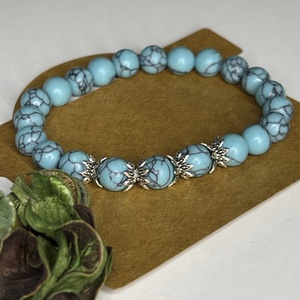 JÓLÉT - Türkiz karkötő, Ékszer, Karkötő, Ásványkarkötő, Ékszerkészítés, MESKA