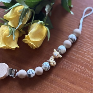 Zsiráfos szilikon cumilánc  biztonságos és vidám baba kiegészítő - játék & sport - 3 éves kor alattiaknak - cumilánc - Meska.hu