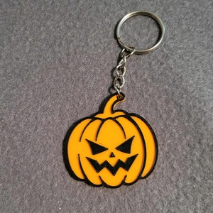 Halloween tök kulcstartó  3D nyomtatott kézműves ajándék - Meska.hu