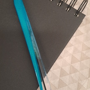 Epoxy kék csillogó toll - otthon & életmód - papír, írószer - ceruza & toll - Meska.hu