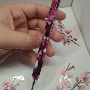 Epoxy toll lila-rózsaszín árnyalatokkal - otthon & életmód - papír, írószer - ceruza & toll - Meska.hu