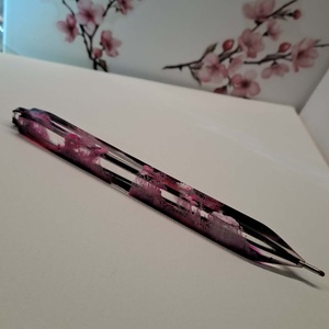 Epoxy toll lila-rózsaszín árnyalatokkal - otthon & életmód - papír, írószer - ceruza & toll - Meska.hu