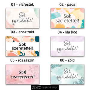 Egyedi beszúró tábla termékkísérő köszönő köszöntő üdvözlő információs promóciós reklám kártya táblácska ajándék grafika - otthon & életmód - papír, írószer - Meska.hu