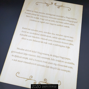 Nagyszülő köszöntő baba érkezett gravírozott tábla csodás ajándék ötlet gyerek újszülött unoka nagypapa nagymama dísz - esküvő - emlék & ajándék - köszönőajándék - Meska.hu