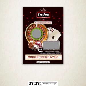 Casino egyedi kaparós felkérő bejelentő sorsjegy személyre szabott saját szöveggel bababejelentő tanúfelkérő ajándék - otthon & életmód - papír, írószer - ajándékozás kellékei - ajándék sorsjegy - Meska.hu