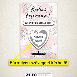 Keresztszülő tanú koszorúslány felkérő baba bejelentő egyedi kaparós sorsjegy lap kártya személyre szabott szöveggel - otthon & életmód - papír, írószer - ajándékozás kellékei - ajándék sorsjegy - Meska.hu