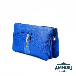 Metál királykék egyenes swarovski köves női pénztárca G6018 -  - Meska.hu