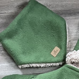 Háromszög sál - Polár és sherpa kombináció - baba - mama - babaruházat - tipegőhálózsák - Meska.hu