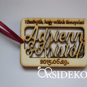 Kísérőcédula, ajándékkísérő - esküvő - emlék & ajándék - köszönőajándék - Meska.hu