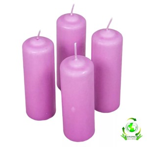 Mártott henger gyertya 40x120 mm - viola, Kellékek & szerszámok, Dekorációs gyertya, Dekorációs kellékek, , MESKA