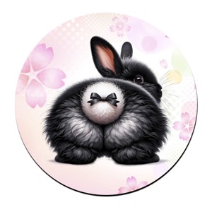 3 db aranyos húsvéti nyuszi popsi kör alakú alátét szett (#36) -  - Meska.hu