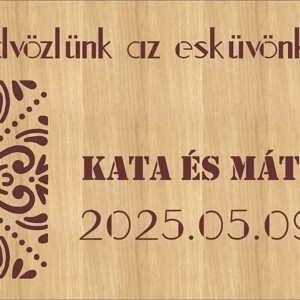 Fa Esküvői Üdvözlő Tábla � Személyre Szabott Dekoráció - Meska.hu
