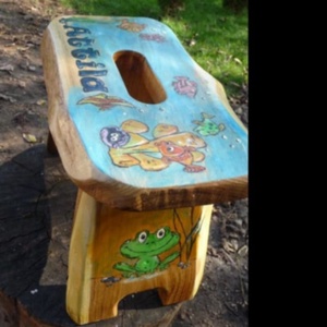 Mese sámli  - otthon & életmód - babaszoba, gyerekszoba - gyerek szék, sámli - Meska.hu