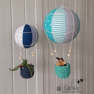 Hőlégballon gyerekszoba dekoráció XL méret  - otthon & életmód - babaszoba, gyerekszoba - babaszoba dekoráció - Meska.hu