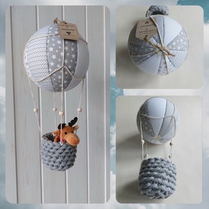 Hőlégballon gyerekszoba dekoráció (választható színben)  - otthon & életmód - babaszoba, gyerekszoba - babaszoba dekoráció - Meska.hu