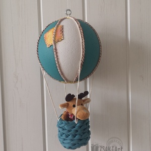 Hőlégballon gyerekszobába - otthon & életmód - babaszoba, gyerekszoba - babaszoba dekoráció - Meska.hu